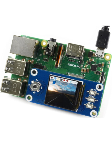 Pantalla LCD IPS 1.3" Waveshare HAT 240x240 para Raspberry Pi