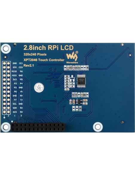 Pantalla TFT LCD táctil 2.8" Waveshare para Raspberry Pi