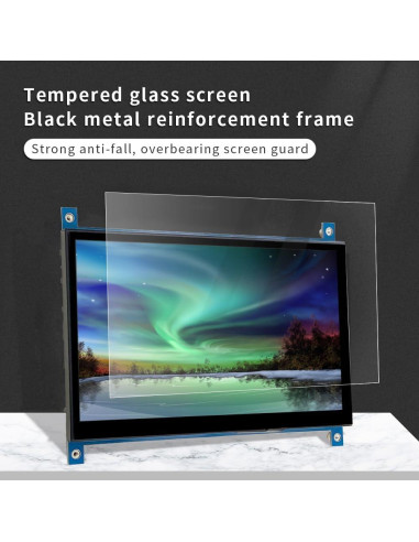 Monitor HDMI Portátil JniTyOpt 7" IPS Táctil 1024x600