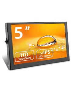 Monitor portátil JLTTEK 5" Full HD 1024x600 HDMI para Raspberry Pi