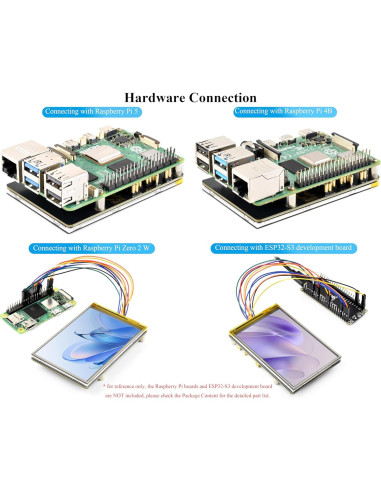 Pantalla Táctil Resistiva 3.5" UeeKKoo LCD IPS 320x480