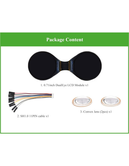 Módulo de Pantalla LCD Redonda Wonrabai 1.8 cm 160x160 IPS