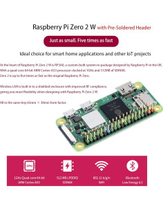 Kit Raspberry Pi Zero 2 W UeeKKoo con Conector Pre-soldado 2