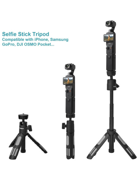 Trípode Mini Selfie Stick Ruittos 29.21 cm Ajustable