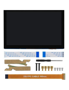 Monitor Táctil 5" DIGISHUO LCD IPS DSI 800x480 para Raspberry Pi 2