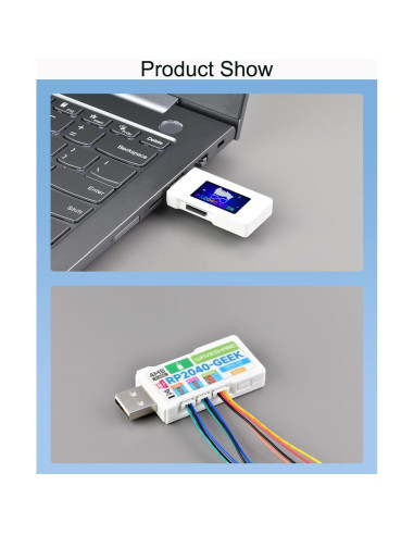 Placa de Desarrollo Waveshare RP2040-GEEK con Pantalla LCD 1.14"