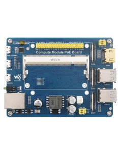 Placa PoE Waveshare para Raspberry Pi CM3/CM3L/CM3+/CM3+L