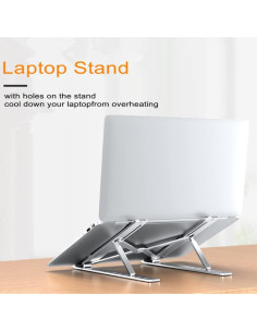 Soporte Elevador para Laptop Anatch STAND001 Ajustable Gris 2