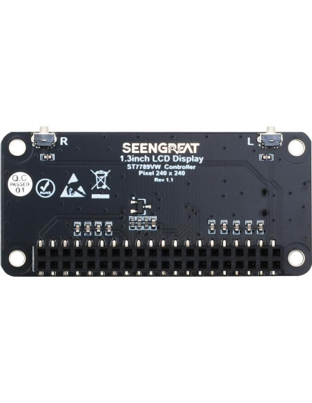 Pantalla LCD 1.3" xicolee ST7789 240x240 RGB para Raspberry Pi