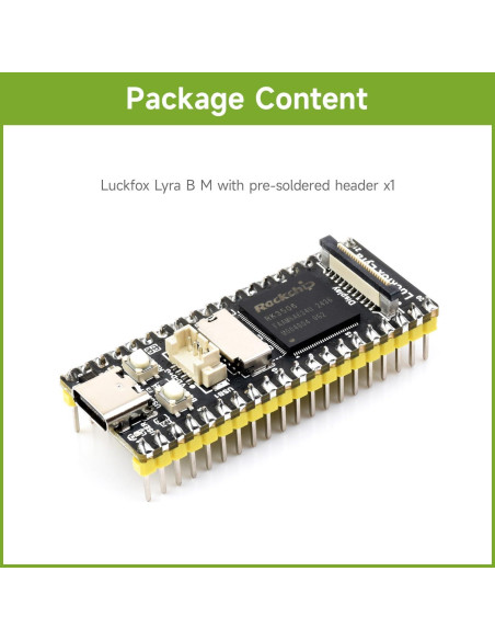 Placa de Desarrollo Waveshare Luckfox Lyra RK3506G2 256MB Flash Placa de Desarrollo Waveshare Luckfox Lyra RK3506G2 256MB Flash