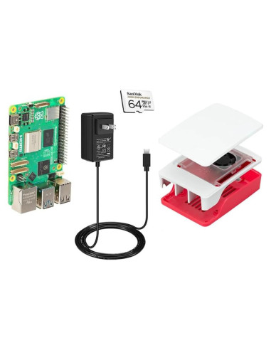 Kit Raspberry Pi 5 8GB Completo con microSD 64GB y Fuente