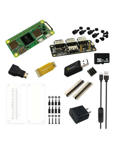 Kit Raspberry Pi Zero 2W MakerSpot con Hub USB y Cargador