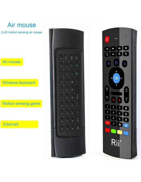 Teclado Inalámbrico Rii MX3 2.4G con Control Remoto IR Teclado Inalámbrico Rii MX3 2.4G con Control Remoto IR