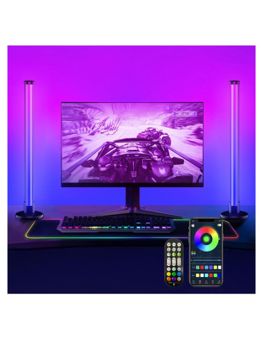 Barra de Luz LED ELOUYCKE 43.94 cm RGB con Control APP