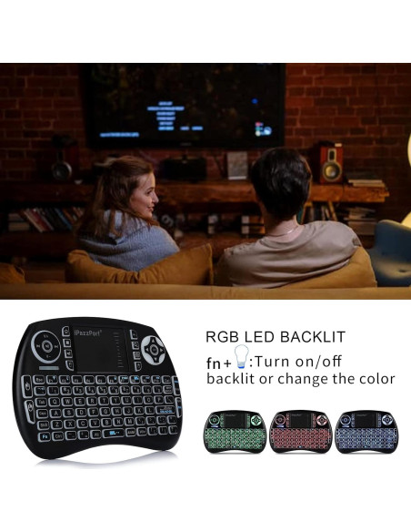 Teclado Mini Bluetooth UNISEN KP-21SM Retroiluminado