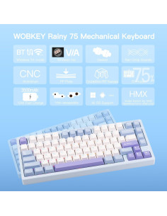 Teclado Mecánico KEEBMONKEY Rainy 75 Aluminio RGB 3500mAh 2