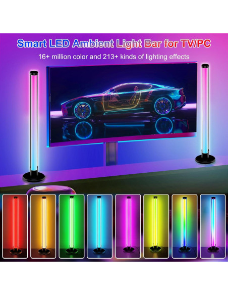 Barra de Luz LED ELOUYCKE 43.94 cm RGB con Control APP