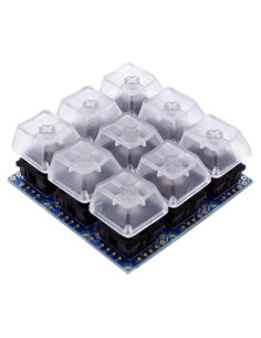 Placa de Circuito Impreso con 9 Interruptores Negros Treedix