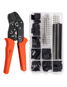 Kit de Crimpado Taiss SN-28B con 600 Conectores Dupont 2.54mm
