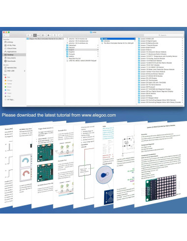 Kit de Inicio Electrónica Elegoo UNO R3 37 Módulos 120 Cables