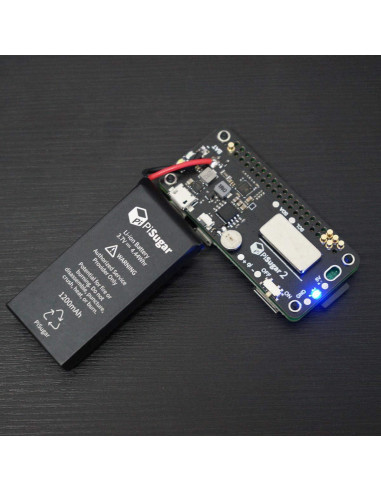 Módulo de Batería UPS PiSugar2 1200 mAh para Raspberry Pi Zero