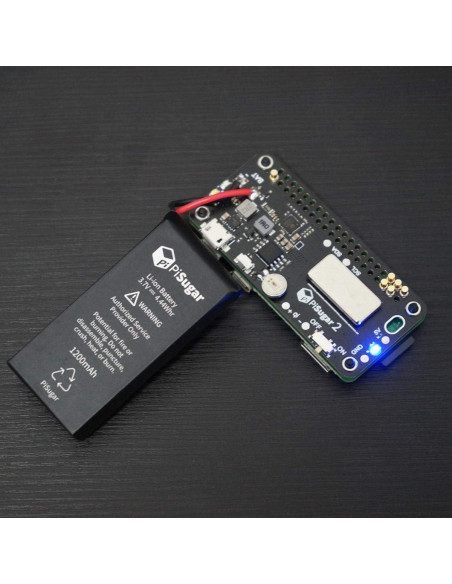 Módulo de Batería UPS PiSugar2 1200 mAh para Raspberry Pi Zero Módulo de Batería UPS PiSugar2 1200 mAh para Raspberry Pi Zero