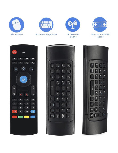 Control Remoto Inalámbrico HONONJO MX3 con Teclado y Voz