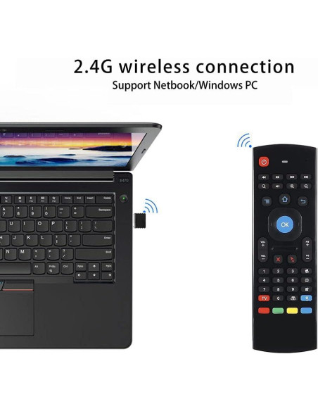 Control Remoto Inalámbrico HONONJO MX3 con Teclado y Voz