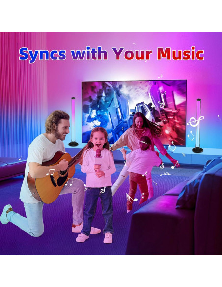 Barra de Luz LED ELOUYCKE 43.94 cm RGB con Control APP