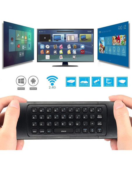 Control Remoto Inalámbrico HONONJO MX3 con Teclado y Voz