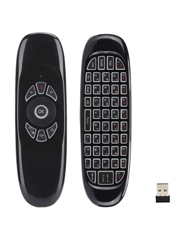 Control Remoto Inalámbrico BIFANS Air Mouse con Teclado RGB