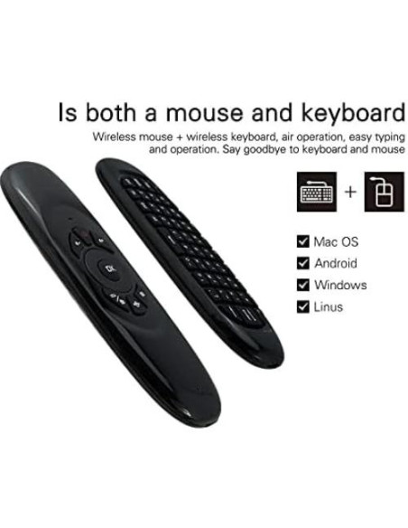 Control Remoto Inalámbrico BIFANS Air Mouse con Teclado RGB