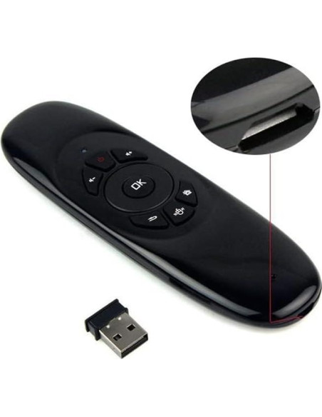 Control Remoto Inalámbrico BIFANS Air Mouse con Teclado RGB