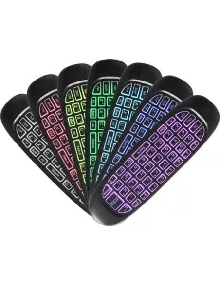 Control Remoto Inalámbrico BIFANS Air Mouse con Teclado RGB