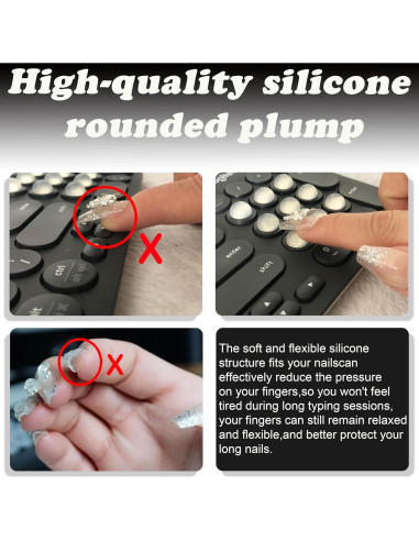 Etiquetas de Teclado Silicona Transparente Zooplan 128 PCS