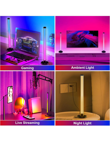 Barra de Luz LED ELOUYCKE 43.94 cm RGB con Control APP