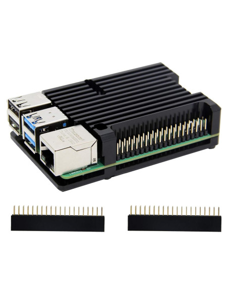 Caja de Aluminio Geekworm P122 para Raspberry Pi 4 Modelo B Caja de Aluminio Geekworm P122 para Raspberry Pi 4 Modelo B