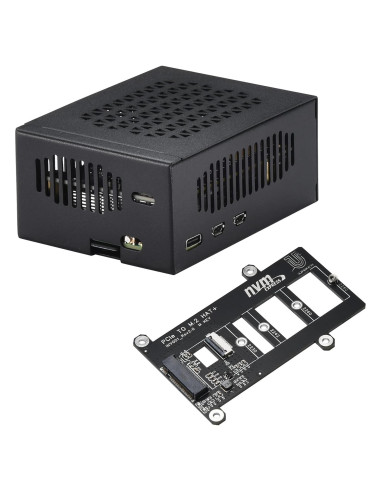 Caja de metal iUniker para Raspberry Pi 5 con placa NVMe