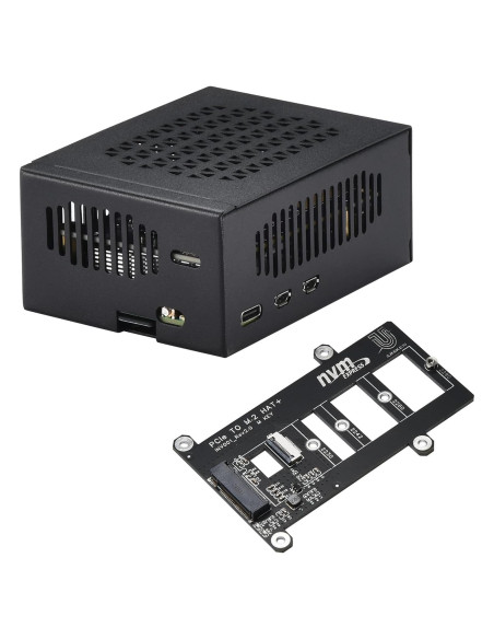 Caja de metal iUniker para Raspberry Pi 5 con placa NVMe
