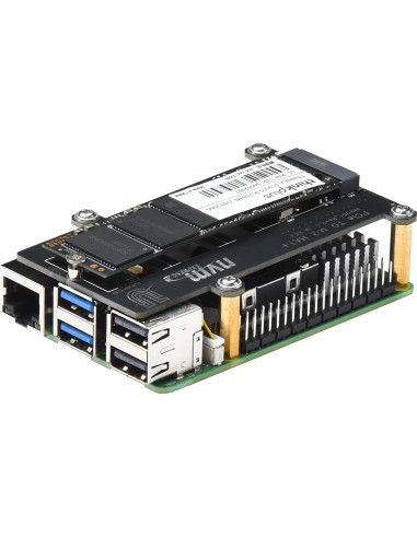 Caja de metal iUniker para Raspberry Pi 5 con placa NVMe