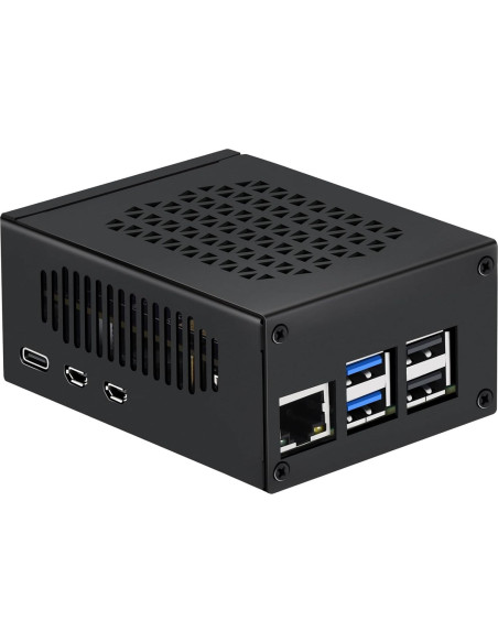 Caja de metal iUniker para Raspberry Pi 5 con placa NVMe