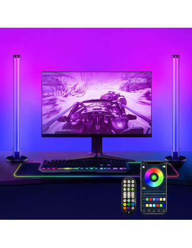 Barra de Luz LED ELOUYCKE 43.94 cm RGB con Control APP