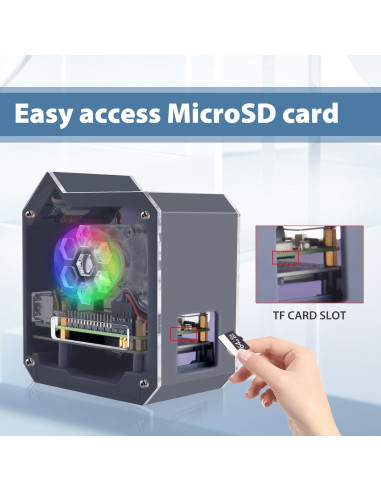 Kit NAS MiniTower NVMe GeeekPi N07 para Raspberry Pi 5