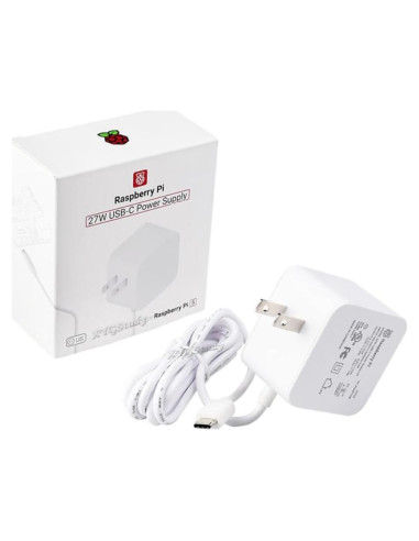 Fuente de Alimentación 27W USB Tipo-C Oficial Raspberry Pi 5