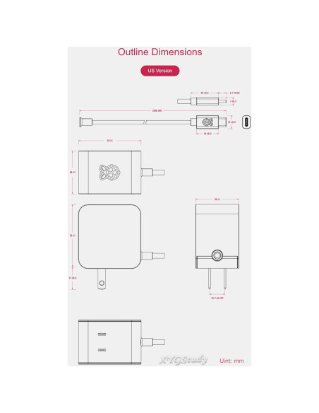 Fuente de Alimentación 27W USB Tipo-C Oficial Raspberry Pi 5
