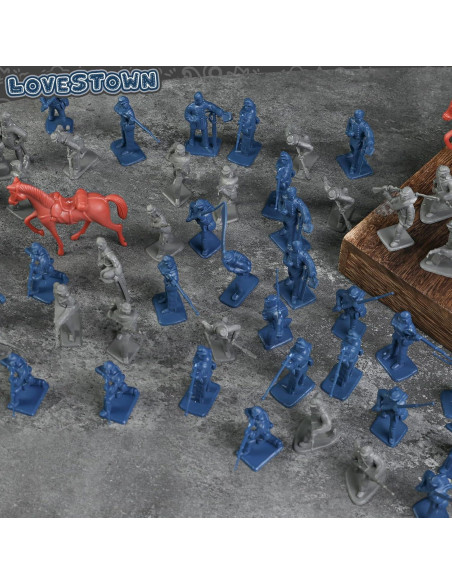 Juguetes de Soldados de Guerra Civil LOVESTOWN 82PCS