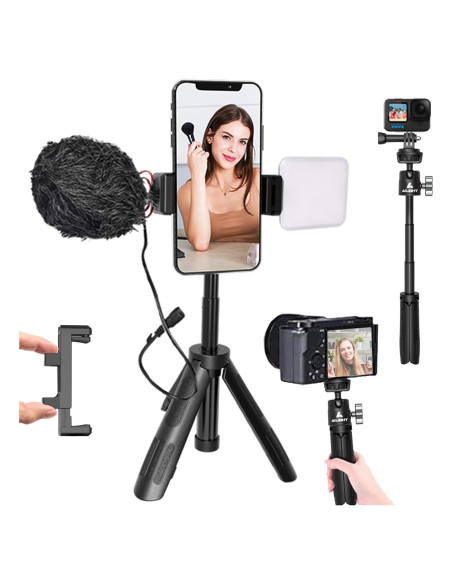 Trípode Mini 3-en-1 Ailight para Teléfono y Cámara - 31 cm