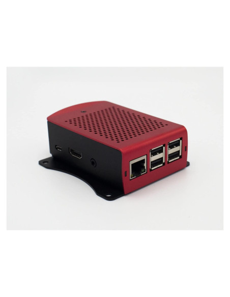 Soporte de Pared Metal VGE para Raspberry Pi 3+, 2, B+ Rojo