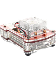 Kit Carcasa Zebra C4Labs para Raspberry Pi 3B/4B Rojo 2
