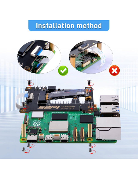 Adaptador M.2 NVMe a PCIe GeeekPi N05 para Raspberry Pi 5